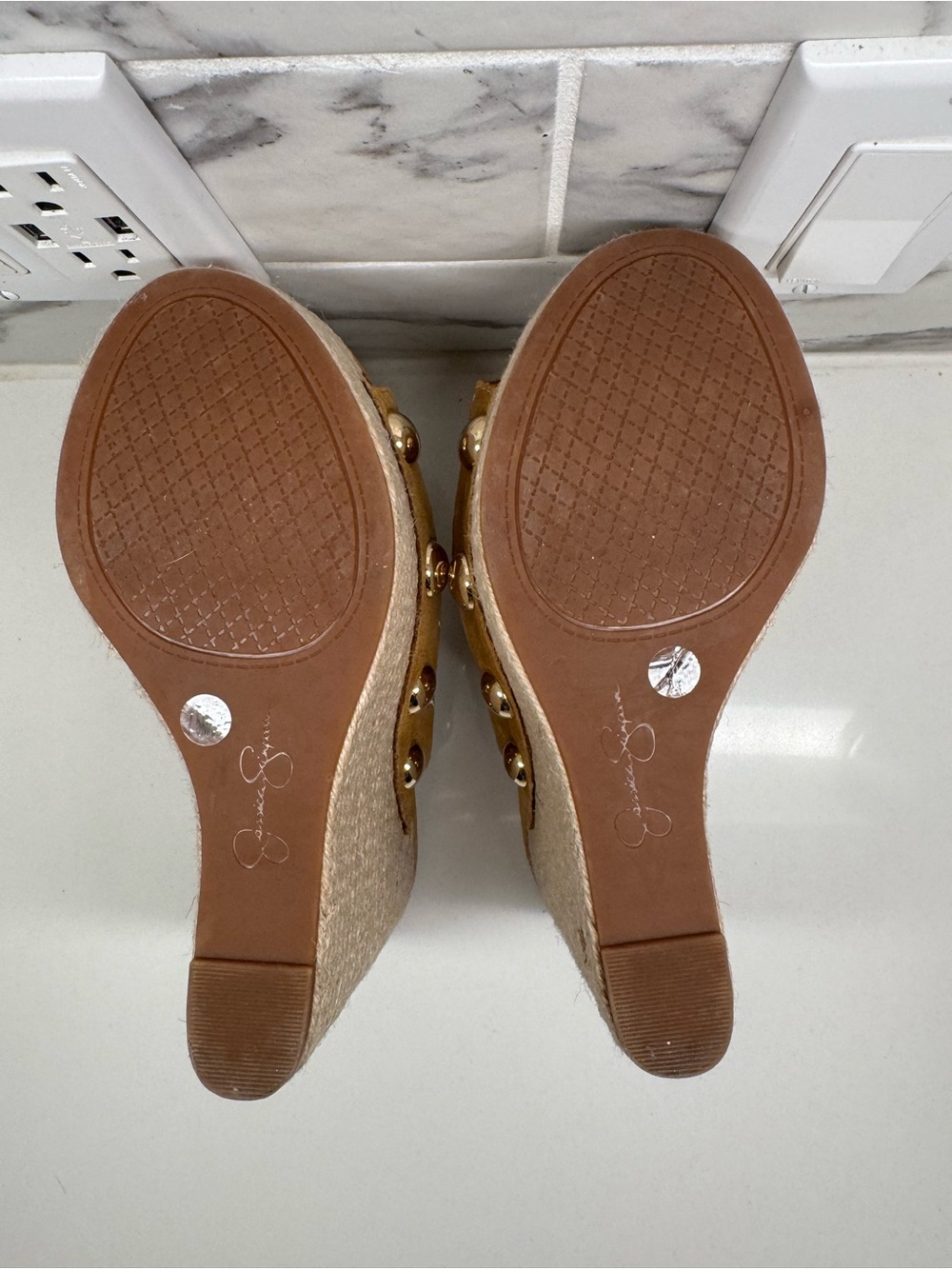 Vadim Embroidered Platform Espadrille Wedge Sandals - Picture 8 of 9